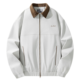 贵人鸟圣达菲夹克男2026年春秋季美式外套男士飞行服情侣翻领上衣