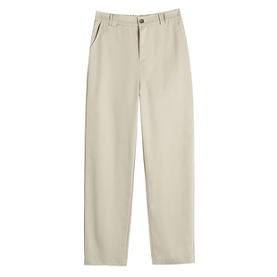 高腰直筒八分裤女夏季2026薄款小个子九分裤闲裤子冰丝窄版阔腿裤