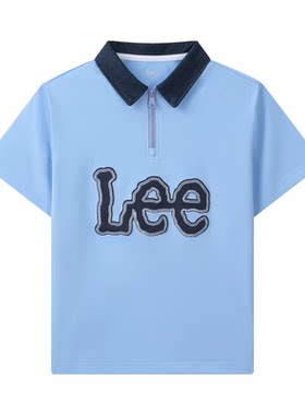 Leekids儿童牛仔领透气POLO衫