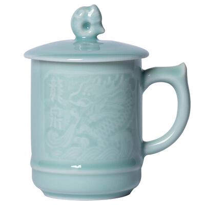 龙泉青瓷办公室泡茶杯马克杯