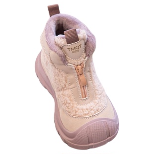 女童鞋棉鞋2026冬季新款雪地靴加绒加厚儿童鞋子女宝冬鞋女孩靴子