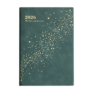 日程本2026年商务办公日历记事本一日一页时间管理效率手册每日工作计划笔记本子学习自律打卡本可定制印logo
