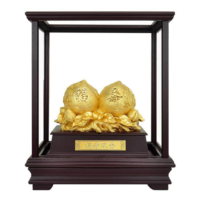 足金金箔大气老人生日祝寿倍有面