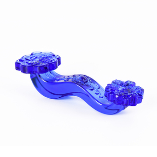 黄粉紫水晶如意琉璃摆件 招财开业礼品吉祥如意家居客厅小摆件