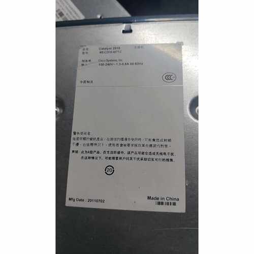 议价思科Catalyst 2918交换机，型号WS-C2918-