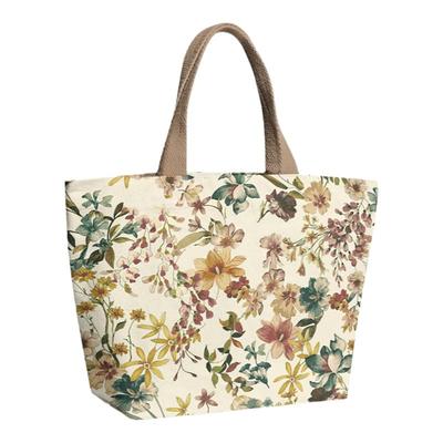 维多利小花复古印花拉链布包