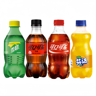 可口可乐碳酸饮料无糖小瓶装汽水300ml好喝的雪碧芬达夏季畅饮品