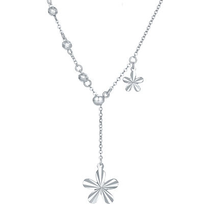 周六福铂金项链女pt950