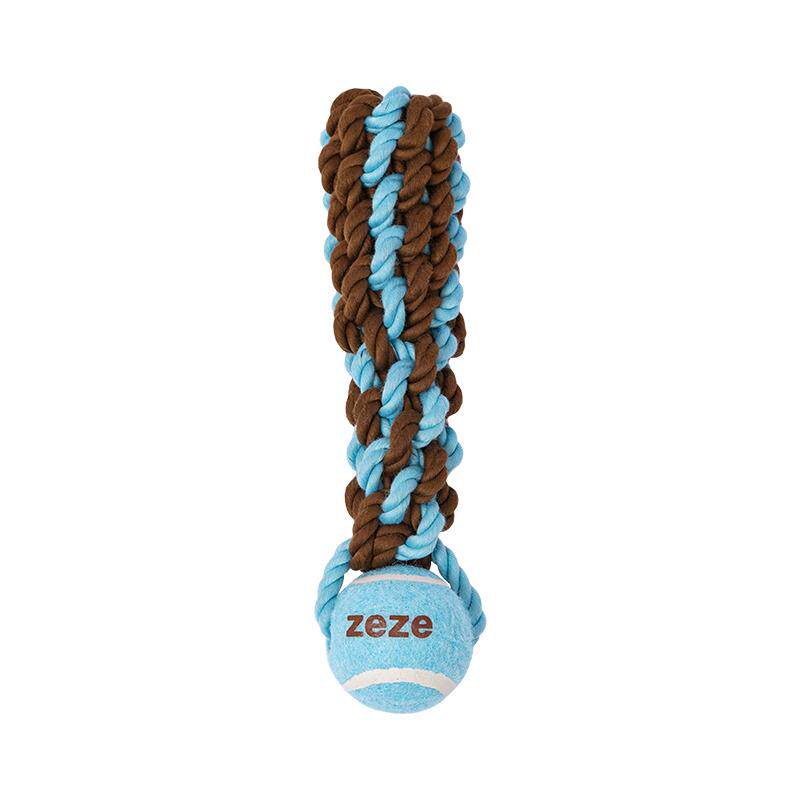 zeze狗狗玩具耐咬洁齿绳结玩具解闷自嗨磨牙互动拔河拉扯狗玩具