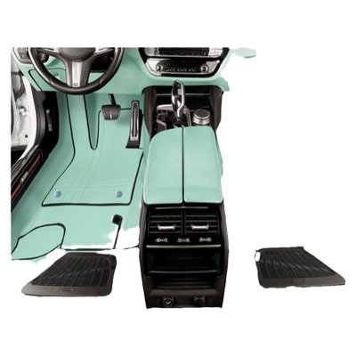 原车色纳帕皮360航空软包脚垫