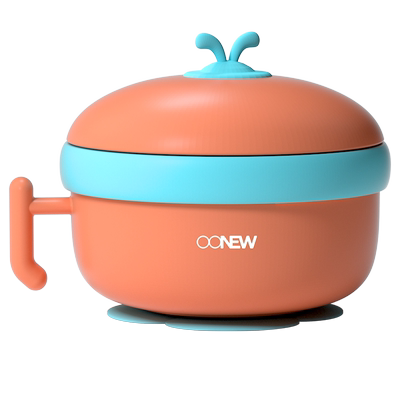 喔喔牛婴儿辅食碗注水保温碗餐具