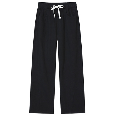 直筒休闲裤男款加厚加绒裤子宽松