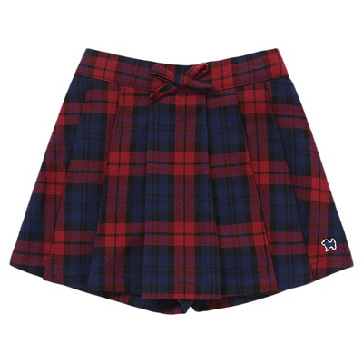 BLUEDOG25FW学院风格纹裙裤