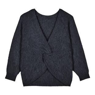 【2件8折】[明星同款]bash春季简约羊驼毛混纺针织开衫1H23FILL