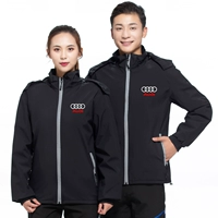 Audi, черная куртка