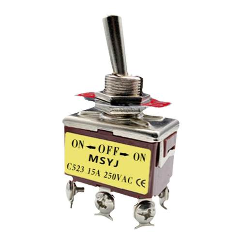 12mm钮子开关15/32A大电流两三6脚2/3档扭子纽子复位摇臂拨动电源