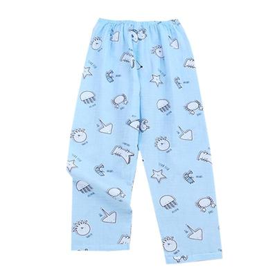 睡裤儿童纱布春秋男童纯棉长裤
