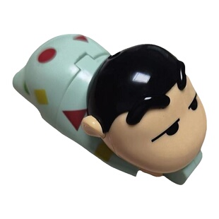 蜡笔小新动感新生活系列盲盒发条可动爬行潮玩动漫手办摆件玩具