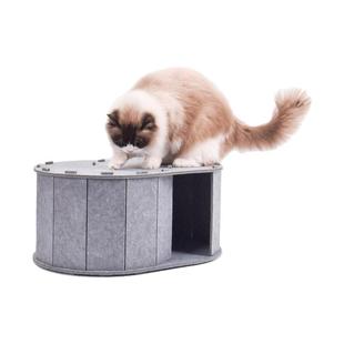 猫迷宫S形钻洞躲避弯道隧道多出口躲猫猫玩具睡觉猫窝毛毡可磨爪