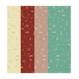 问心堂蜡染纸冰梅松花笺书法信笺纸作品纸洒金半生熟宣纸洒金专业级书法创作练习纸四尺对开文房四宝手工信纸