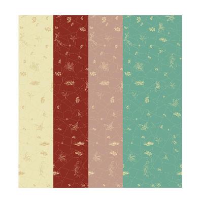 问心堂蜡染纸冰梅松花笺书法信笺纸作品纸洒金半生熟宣纸洒金专业级书法创作练习纸四尺对开文房四宝手工信纸