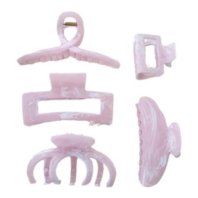 AM1013抓夹韩系清新大理石纹抓夹