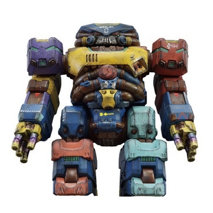 酸雨战争 FAV-H19 1/18 大搪胶机甲 2EU5 宙斯 兵人 模型