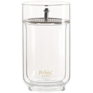 德国plazotta家用玻璃杯双层泡茶杯喝水杯带茶漏过滤防烫隔热茶杯