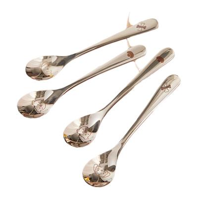 高颜值儿童勺家用304不锈钢勺子