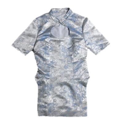 597c原创提花肌理挖洞修身风上衣