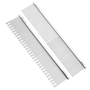 猫咪专用疏密齿梳去浮毛开结布偶英短长短毛猫梳子长短针双齿排梳