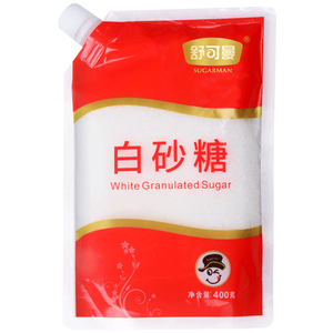 舒可曼白砂糖400g袋装家用调味品