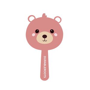 卡通海狸loopy手持便携公主化妆镜迷你可爱儿童女宝宝随身小镜子