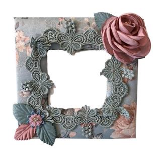 开关布艺蕾丝家用北欧欧式创意保护套插座装饰墙贴遮挡轻奢边框