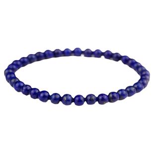 天然青金石手链女细款帝王青招桃花手串单圈转运珠小水晶文艺饰品