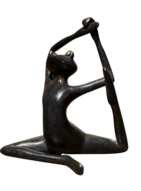 北欧风铜创意造型瑜伽青蛙摆件