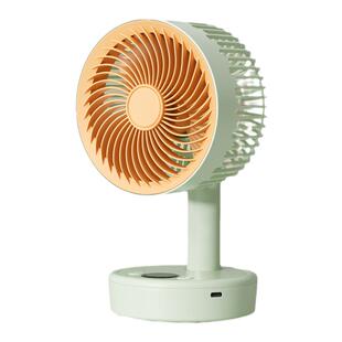 摇头桌面小风扇静音小型家用宿舍电扇办公室桌上便携式usb充插电超长续航迷你制冷强力循环无声摇头空调扇