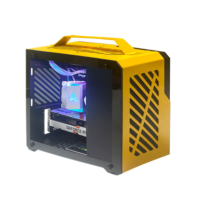 ATX台式电脑侧透USB3.0游戏玻璃diy大小主机空机箱电源水冷itx