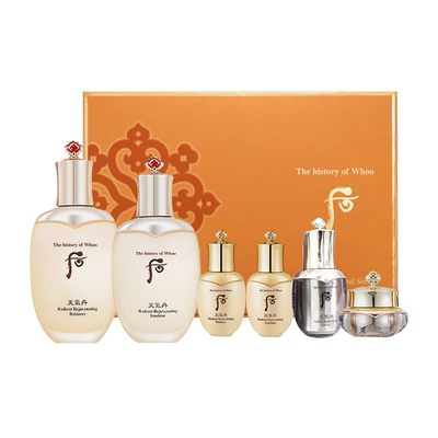 whoo后天气丹水乳7件套装礼盒