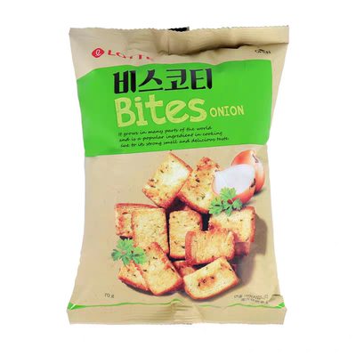 面包干乐天韩国70g酥性饼干