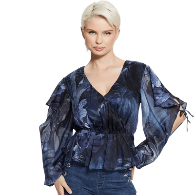 GUESS雪纺显瘦波西米亚上衣