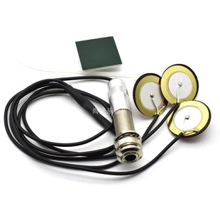 免开孔三头贴片拾音器吉他古筝尤克里里EQ贴片6.35尾钉+蜂鸣片