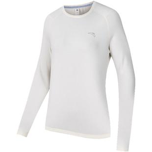 安踏跑步速干T丨透气吸汗跑步长袖t恤女冬季圆领瑜伽服羽毛球上衣