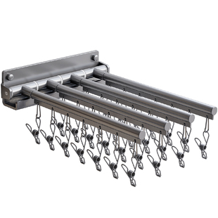 阳台旋转折叠晾衣架多夹子晾袜子架晒内裤内衣夹收纳儿童婴儿神器