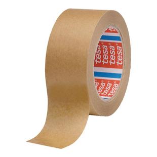 tesa德莎4713/4313纸基单面胶带 强力快递物流封箱胶牛皮纸可回收纸定制印刷循环可手撕棕色环保纸耐拉防水