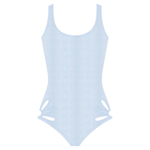 pulassi泳衣女款高级感显瘦2026新款泡温泉纯欲风游泳衣女琉璃蓝