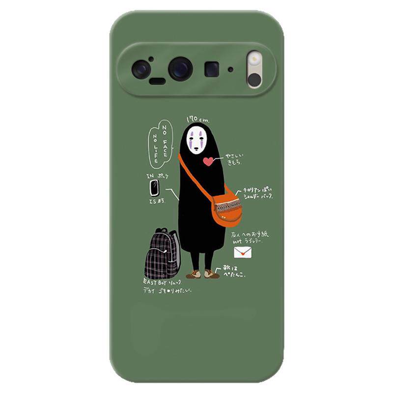 可爱无脸男适用谷歌Pixel10手机壳9pro/8/7/6A千与千寻XL卡通樱桃小丸子少女心文艺简约女款软