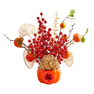 春节装饰新年柿柿如意摆件2026马年过年春节喜庆挂件客厅氛围布置