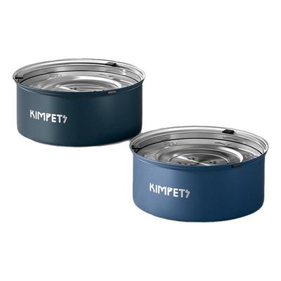 宠物大容量不锈钢悬浮水碗饮水器