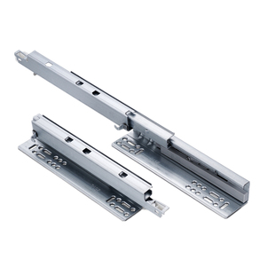 8寸阻尼托底抽屉导轨二节3节隐藏式静音缓冲滑轨7寸衣柜轨道200mm